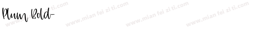 Plum Bold字体转换